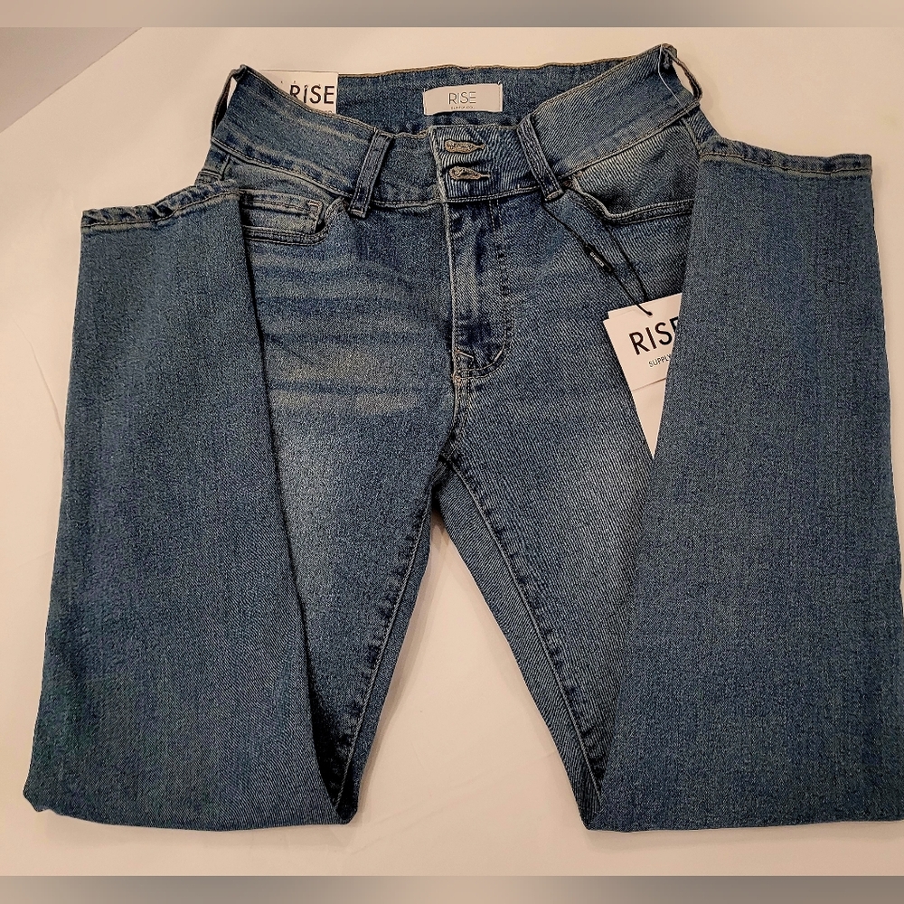 Rise Supply Co. Two Button Skinny Jeans